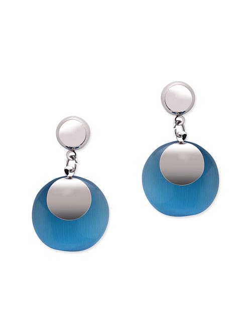 blue metal drop earring - 12411352 - Very Small Image - 1