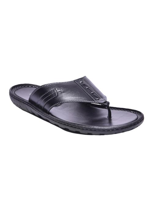 black synthetic slippers - 12415473 - Very Small Image - 1