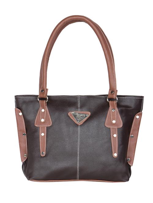 black leatherette handbag - 12415761 - Very Small Image - 1