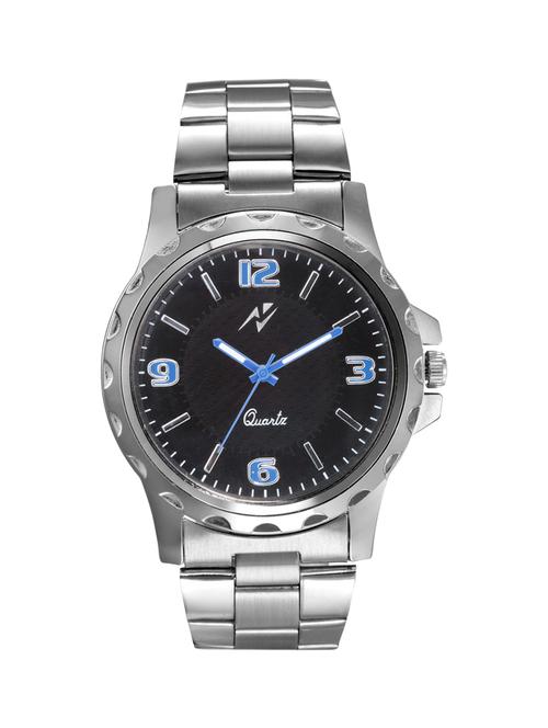 yepme men's chain watch - silver/black - 12420850 - Very Small Image - 1