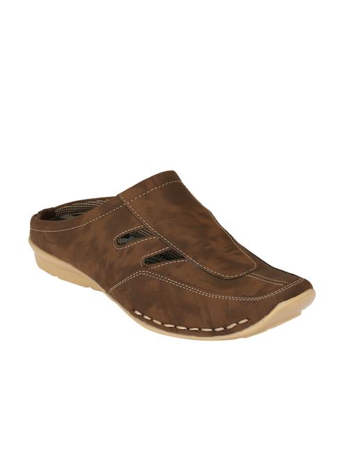 brown synthetic slip on loafers - 12422060 - Very Small Image - 1
