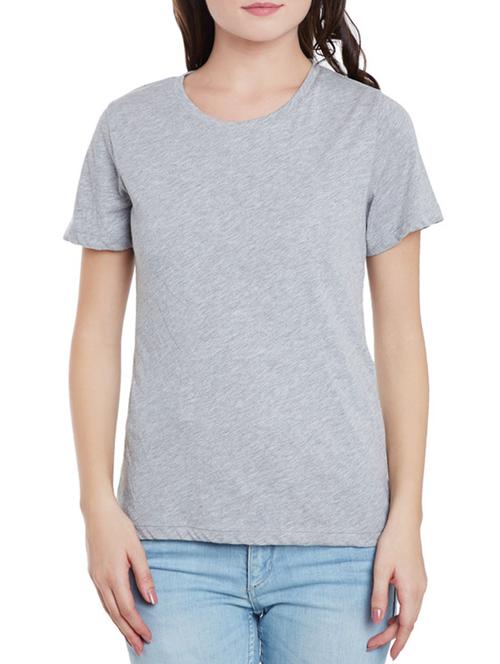 grey cotton tee - 12422570 - Very Small Image - 1