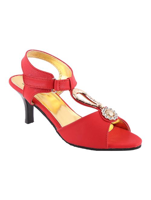 red synthetic sandal - 12424909 - Very Small Image - 1