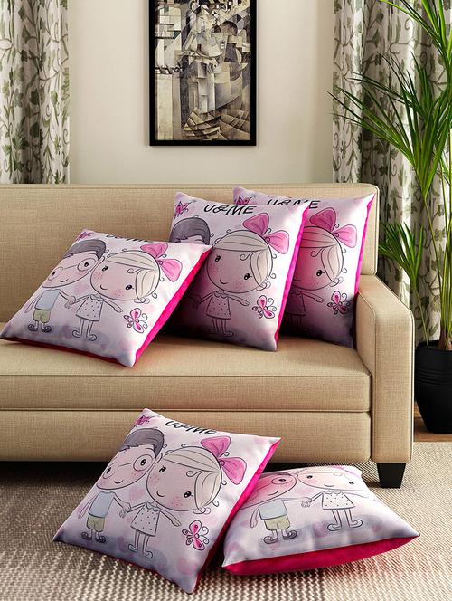 alina décor set of 5 pcs cushion cover - 12425758 - Very Small Image - 1