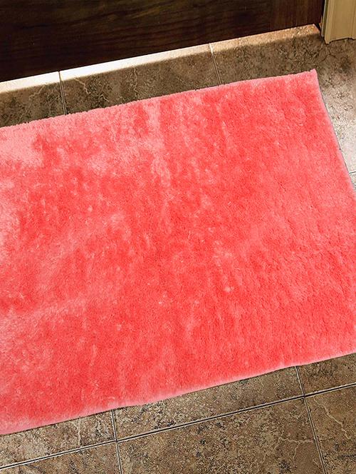 avira home 1700 gsm constellation microfiber bathmat with anti slip rubber backing-coral - 12435201 - Very Small Image - 1
