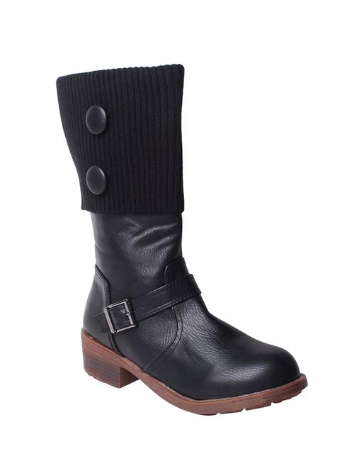black synthetic boot - 12435672 - Very Small Image - 1
