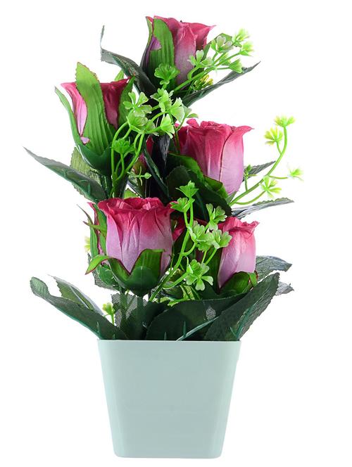 jaipurcrafts premium valantines collection artificial flowers with pot - 12437377 - Very Small Image - 1
