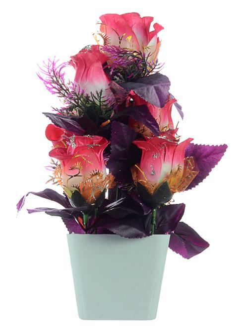 jaipurcrafts premium valantines collection artificial flowers with pot - 12437390 - Very Small Image - 1