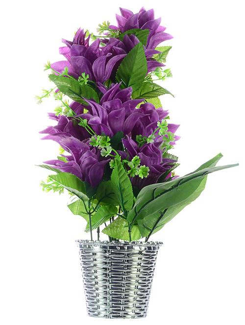 jaipurcrafts premium valantines collection artificial flowers with pot - 12437402 - Very Small Image - 1
