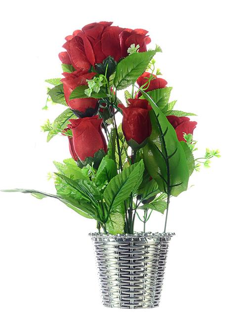 jaipurcrafts premium valantines collection artificial flowers with pot - 12437403 - Very Small Image - 1