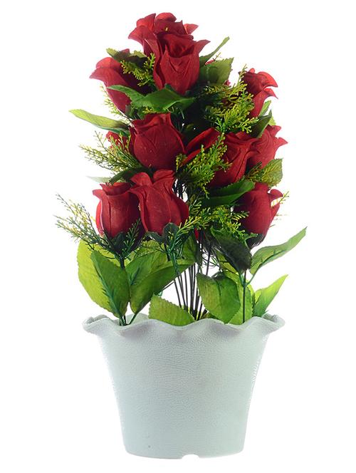 jaipurcrafts premium valantines collection artificial flowers with pot - 12437413 - Very Small Image - 1
