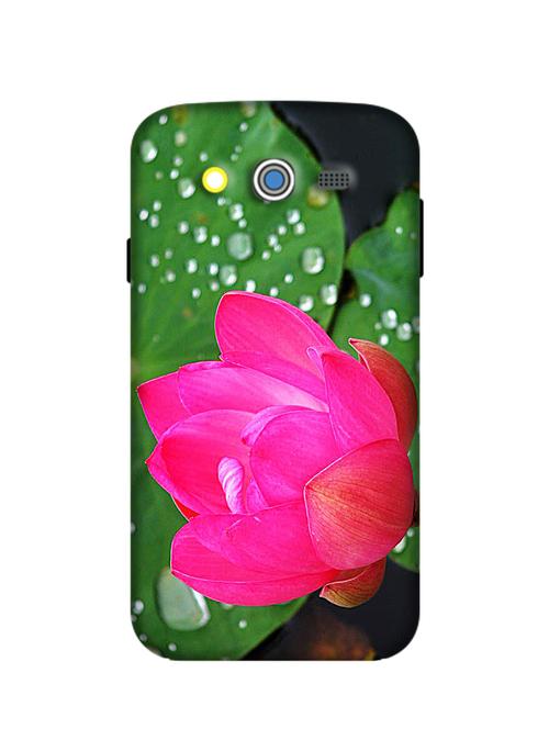 lotus flower with leaves raindrops samsung galaxy grand 3 phone case - 12438126 - Very Small Image - 1