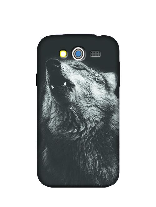 howling black wolf 1 samsung galaxy grand i9082 phone case - 12438799 - Very Small Image - 1