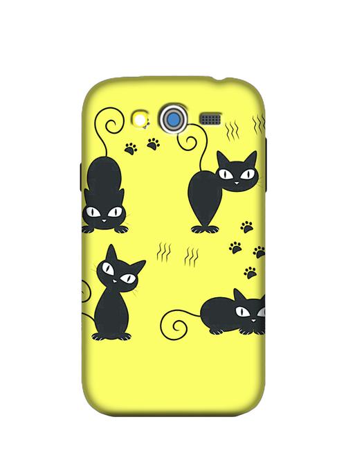 illustrated black cats samsung galaxy grand i9082 phone case - 12438842 - Very Small Image - 1