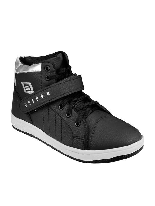 black synthetic lace up sneakers - 12441154 - Very Small Image - 1