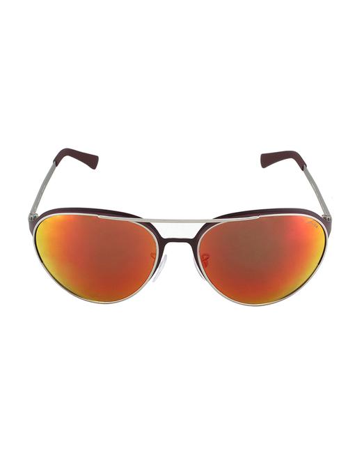 maroon metal aviator men sunglass - 12442247 - Very Small Image - 1