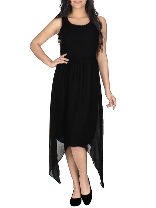 black georgette dress - 12442454 - Very Small Image - 1