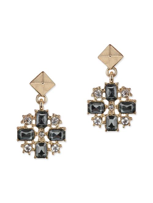 black metal drop earring - 12443004 - Very Small Image - 1