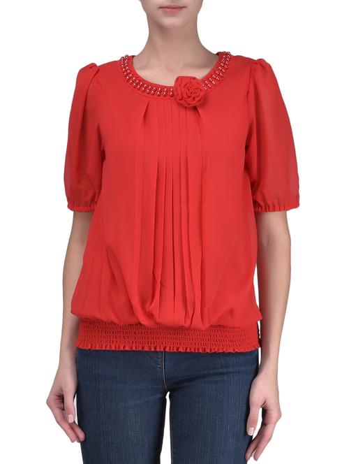 women's straight round neck top - 1244741 - Very Small Image - 1