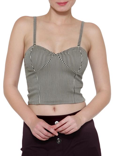 monochrome striped crop top - 12449682 - Very Small Image - 1