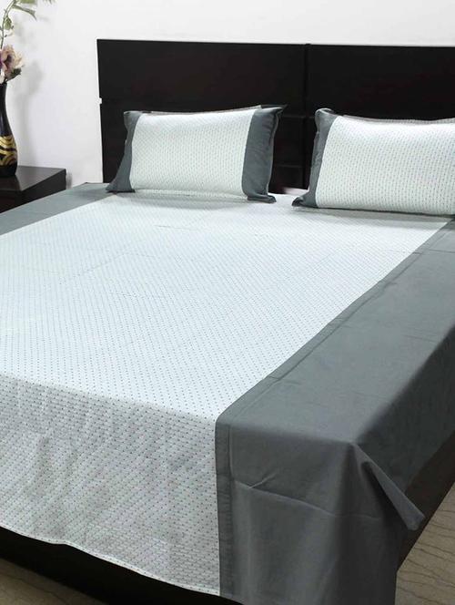 double bedsheet with 2 pillow cover - 12451338 - Very Small Image - 1