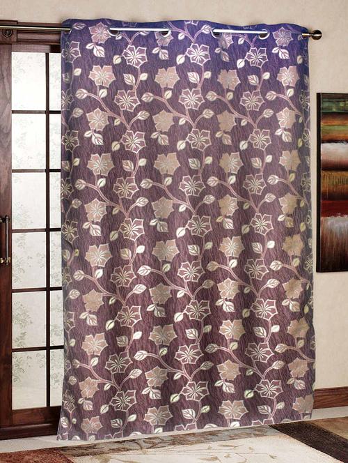 jacquard eyelet door curtain - 12451496 - Very Small Image - 1