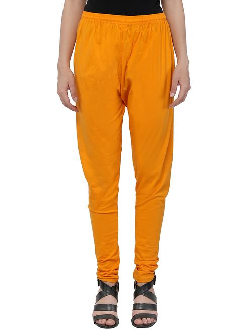 yellow cotton leggings - 12453194 - Very Small Image - 1