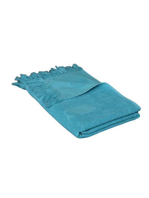 avira home 400 gsm ocean whale bath towel with fringe - 12457455 - Very Small Image - 1