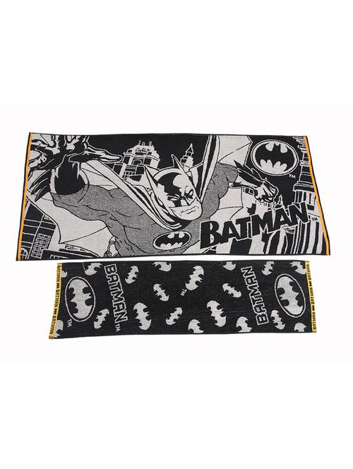 avira home 500 gsm batman towel set (1 bath towel + 1 hand towel) - 12457473 - Very Small Image - 1
