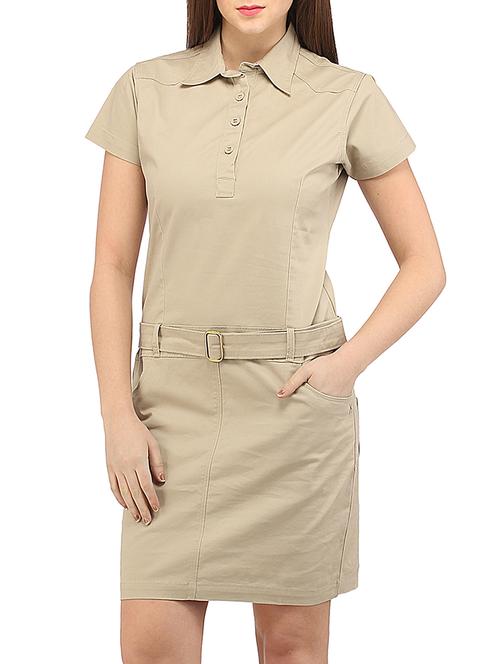 beige cotton shirt - 12458941 - Very Small Image - 1