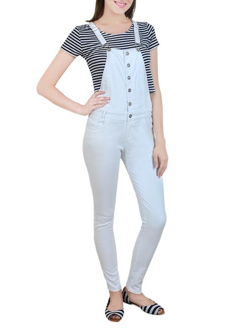 white denim dungree - 12458989 - Very Small Image - 1