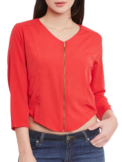 red polyester jacket - 12459414 - Very Small Image - 1
