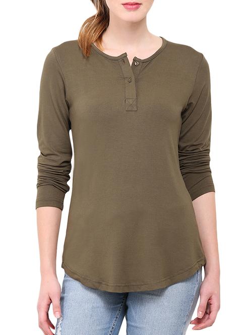 green cotton top - 12462215 - Very Small Image - 1