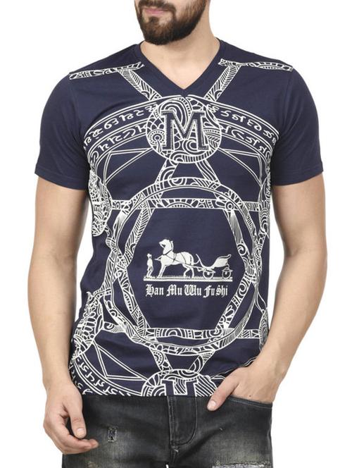 navy blue cotton tshirt - 12467718 - Very Small Image - 1
