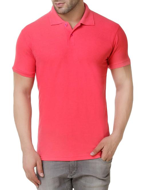 solid pink cotton t-shirt - 12467730 - Very Small Image - 1