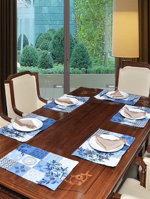 avira home multichecks table mats set- 6 mats (13"x19") - 12468475 - Very Small Image - 1