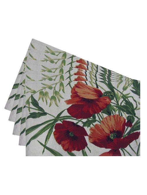 avira home summer flower table mats set- 6 mats (13"x19") - 12468482 - Very Small Image - 1