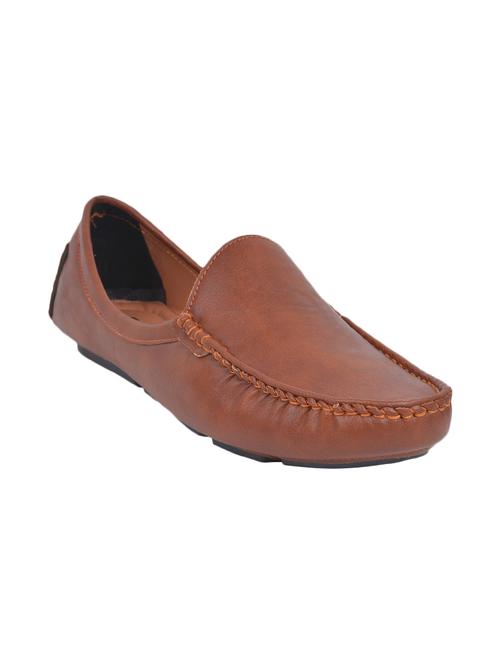 brown synthetic slip on loafers - 12468540 - Very Small Image - 1