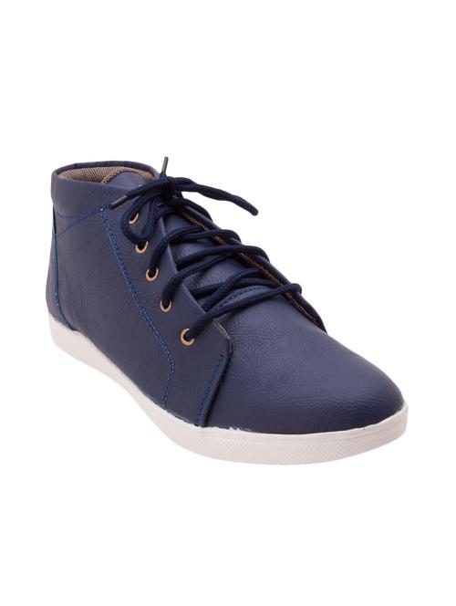 blue synthetic lace up sneakers - 12468574 - Very Small Image - 1