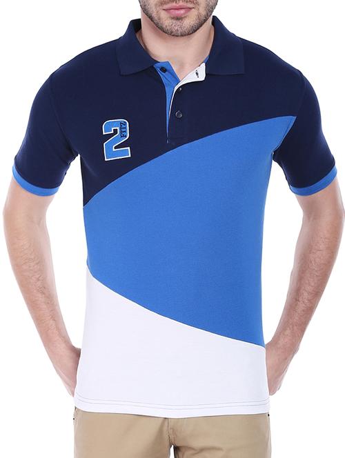 color block cotton t-shirt - 12468684 - Very Small Image - 1