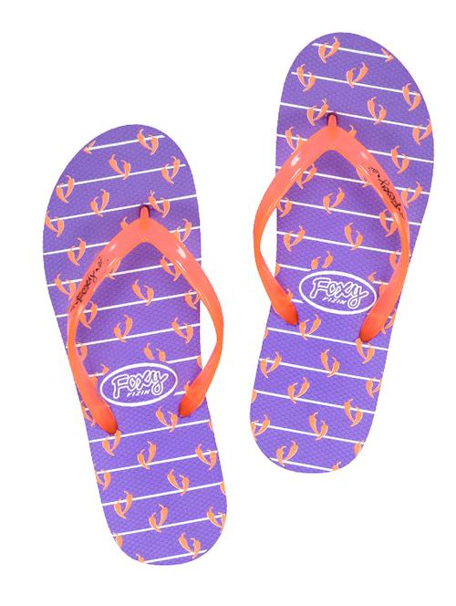 purple rubber flip flops - 12468732 - Very Small Image - 1