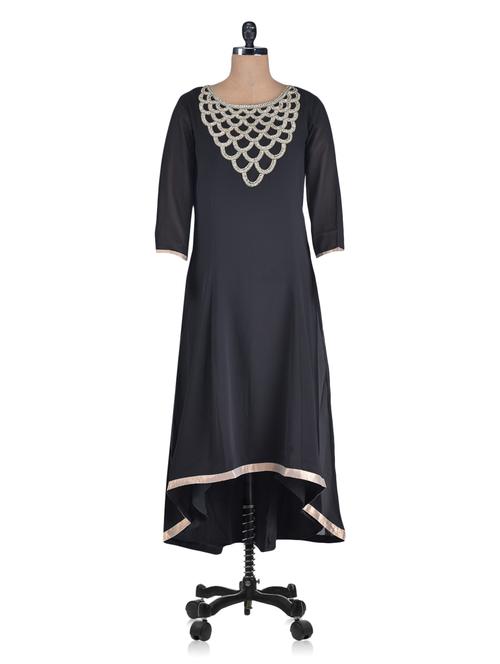 black georgette kurti - 1247064 - Very Small Image - 1