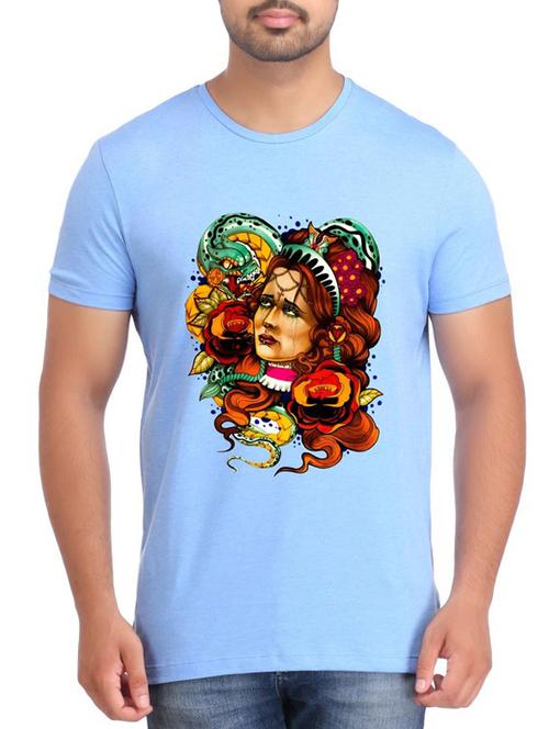 blue polyester tshirt - 12473054 - Very Small Image - 1