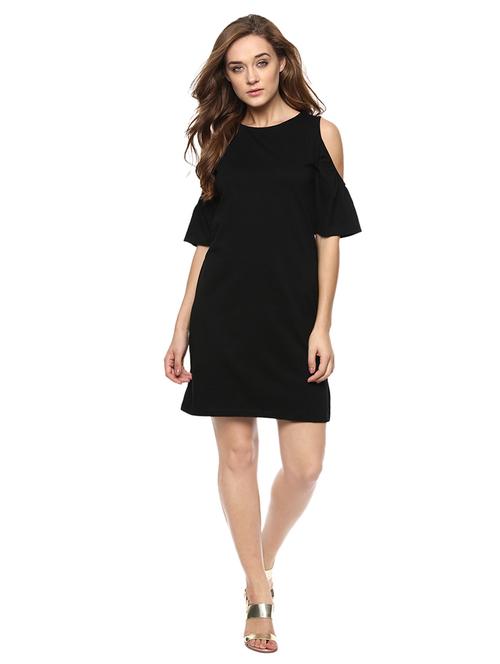 cold shoulder shift dress - 12478215 - Very Small Image - 1