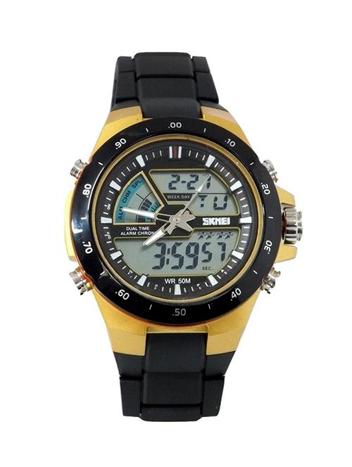 round dial black digital watch - 12480199 - Very Small Image - 1