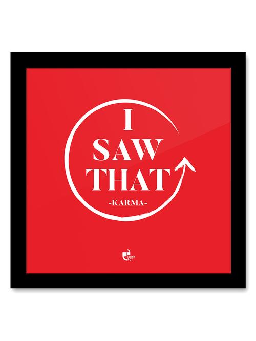 i saw that karma black square frame - 12480570 - Very Small Image - 1