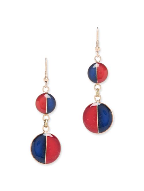 multi colored metal drop earring - 12485138 - Very Small Image - 1