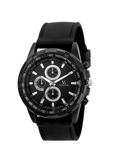 v8 super speed black dial men's analog watch- v8-012 - 12485414 - Very Small Image - 1