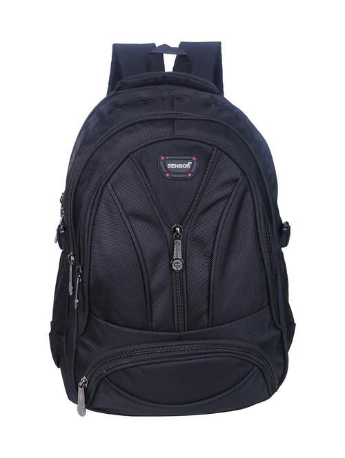 black polyester backpack - 12485706 - Very Small Image - 1