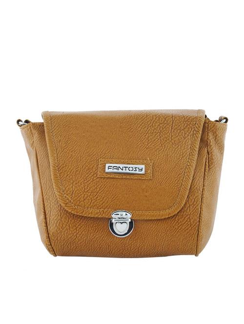beige leatherette sling bag - 12485784 - Very Small Image - 1